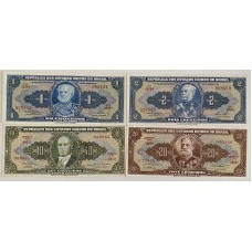 BRAZIL 1953-1959 . ONE 1 - TWENTY 25 CRUZIEROS BANKNOTES